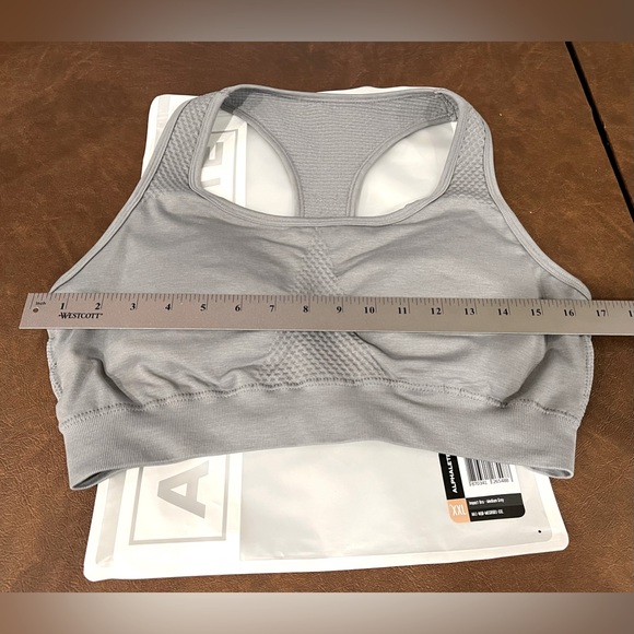 Alphalete Impact Sports Bra Grey Size XXL NWT GYM WORKOUT ATHLEISURE - Picture 6 of 7
